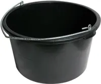 Plastikowy pojemnik okrągły, 40 l, metalowy uchwyt