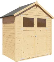 Bertilo Gerätehaus Sylt 1/2/3 - 14 mm naturbelassen Sylt 1 180x121 cm