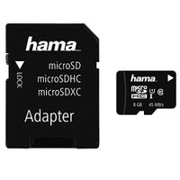 Hama MSDHC 8GB C10 45MB/S +A/M
