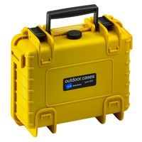 B&W Outdoor Case Type 500 gelb mit Schaumstoff Inlay