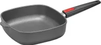 WOLL Quadratische Induktionspfanne 24 x 24 cm aus Titan mit abnehmbarem Griff, Titan Nowo