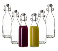 6x Glasflaschen mit Bügelverschluss 500ml - Hochwertige Qualität  Germany - Bügelflaschen Likörflaschen Einmachflaschen Flaschen zum Befüllen