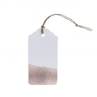 Geschenk-Etiketten Weihnachten 10 Stück roségold 3,5 x 7 cm