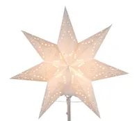 Best Season Papier-Ersatzstern "Sensy Mini Star 34" ca. 34 cm Ø, incl. Halterung, Farbe creme, 231-28