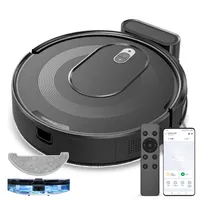 Vactidy W7 3-in-1 Saugroboter mit Wischfunktion, 4000Pa/120Min Staubsauger Roboter für Teppich, Tierhaare, 4 Reinigungsmodi, APP/Sprache/Fernbedienung