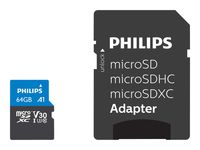 Philips MicroSDXC Card      64GB Class 10 UHS-I U3 incl. Adapter