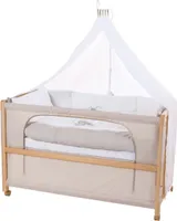 roba Roombed, Babybett 60x120 cm 'Liebhabär', Beistellbett zum Elternbett mit kompletter Ausstattung