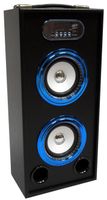 Tragbarer Bluetooth Lautsprecher - Mobile Speaker Soundbox 20 Watt Bluetooth AUX SD FM MP3 Blau Schwarz