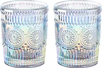 300ml Regenbogen-Wassergläser, bunt, für Wasser, Getränke, Cocktails