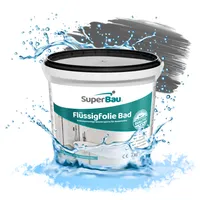 SuperBau Flüssigfolie 7 kg BAD & DUSCHE Abdichten Badezimmer Fliesen Abdichtfolie Duschabdichtung