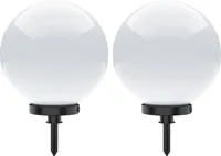 Selltec Kugellampe KIRA SET 2 SET Außenleuchte, IP44 Kugellampe opal Garten, Outdoor, Terrasse 19222-16-2, 19223-16-2, 19224-16-2, 19225-16-2