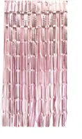 Lametta Vorhang 50x100cm, Farbauswahl:hellrosa / matt