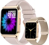 Smartwatch, Smartwatch Damen Herren, 1.69" HD Fitness Tracker Uhren für Android IOS, IP67 Wasserdicht Pulsmesser Schrittzähler Aktivitätstracker