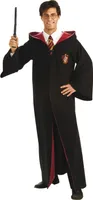 Harry Potter - "Deluxe" Gewand Kostüm - Herren BN5420 (Standardgröße) (Schwarz/Burgunderrot)