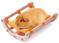 Meerschweinchen Bett Igelpad Bett Spielzeug Käfig Zubehör Holz Abnehmbarer