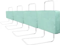 XMTECH 4x 50cm Bed Guard Vertikálne zdvíhanie nastaviteľná výška Fall Out Protection Cot Rail Deti zelená