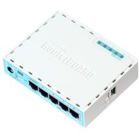 Mikrotik RB750GR3 router zapojený do sítě Gigabit Ethernet Tyrkysová, Bílá
