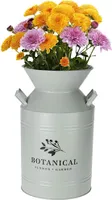 Metallkanne GARTENKANNE Milchkanne Übertopf Blumenvase RETRO für Blumen Pflanzen
