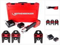 Rothenberger ROMAX 4000 elektrohydraulische Fitting - Pressmaschine Set Basic mit Pressbacken TH 16-20-26 mm