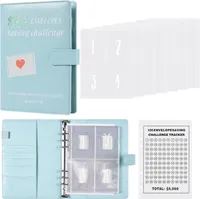 Složka s výzvou a 100 obálkami, Money Saving Challenge 100 days,Fun budget folder to save €5,050 with money envelopes