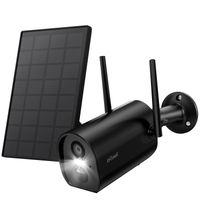 ieGeek 2K solární sledovací kamera venkovní baterie, PIR, 2cestný zvuk, Alexa, wifi