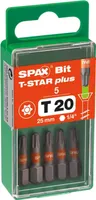 SPAX Bits T -STAR+ T20 1 Blist.a5Bits,25mm