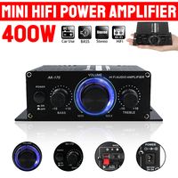 12V 400W Aluminium HiFi Audio Verstärker Auto Stereo Mini Power Amplifier 2CH