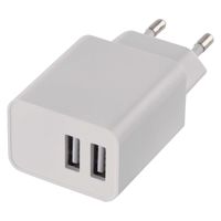 EMOS USB-Ladegerät SMART 3,1 A Ladeadapter, USB-Netzteil mit 2 USB-Ports, ohne Kabel, V0125