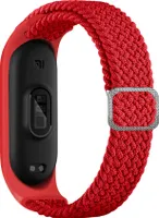 INF Nylonový remienok na hodinky pre Xiaomi Mi Band 3/4/5/6/7/NFC Červená