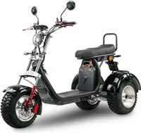 Elektrický skútr BILI COCO DREIRAD SPORT 2x2000 W, 60V 20Ah lithiová baterie, 45 km/h, černý