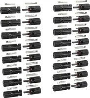 ABSINA 16x MC4 Stecker & Buchse + 8x MC4 Montageschlüssel - Solarstecker für 2,5-6mm2 PV Kabel - Solar Stecker Set - Steckverbinder Solar