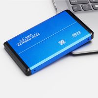 Hartplattenbox Schnellübertragung großer Kapazität Schockdicht 2,5 Zoll USB3.0 Mobiles HDD-Gehäuse für Computer-Blau