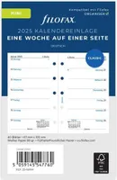 FILOFAX Kalendereinlage 2025 - Mini - 1 Woche = 1 Seite - weiss deutsch - 25-68144