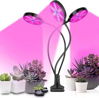45W Pflanzenlampe LED Vollspektrum 3 Köpfe Pflanzenlicht 3 Lichtmodi Zimmerpflanzen Grow Lampe mit Timer