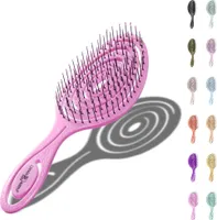 Chiara Ambra Spiral Haarbürste ohne Ziepen - Bürste Haare - Entwirrbürste für trockenes und nasses Haar - Detangler Bürste - Extensions Bürste - Hair