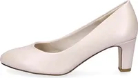 Tamaris Pumps - Beige Synthetik Größe: 39 Normal
