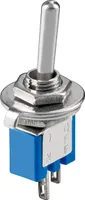 Goobay 10013 Kippschalter Subminiatur, Blau - EIN-AUS, 2 Pins, blaues Gehäuse