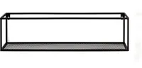 HAKU Möbel Wandregal Leicester 50 BHT 50x16x16 cm schwarz Steckboard Wandboard