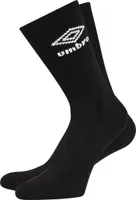 Umbro - Sportsocken für Kinder (3er-Pack) UO880 (18 EU - 24 EU) (Schwarz/Weiß)