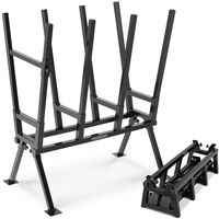 Gardebruk Sägebock 77x50x105cm 400 kg Belastbarkeit mit Feststellbügel Höhenverstellbar Stahl Holzsägebock Holz Sägehilfe