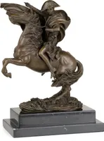Moritz Bronzefigur Napoleon Bonaparte Reiter Höhe 31 cm 6,6 kg Skulptur Statue Antik-Stil historisch Dekoration Vintage