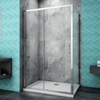 110x90cm 190cm hoch Duschabtrennung Duschwand Dusche Schiebetür Nischentür Duschkabine