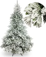 Künstlicher Schnee Weihnachtsbaum 152 cm Grün mit Ständer Tannenbaum