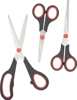3x Schere Küchenschere Haushaltsschere Scherenset Stoffschere Papierschere Set