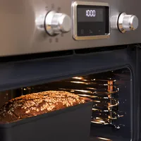 Navaris Gusseisen Brotbackform mit Deckel - 34 x 13 x 13cm - Kastenform Backform Auflaufform - Dutch Oven rechteckig mit Griff zum Brot Backen und
