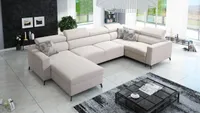 Sofa narożna z funkcją spania Latina łóżko w kształcie litery U otomana lewa