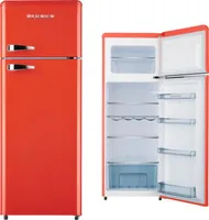 WOLKENSTEIN Retro Kühl-Gefrierkombination Kühlschrank GK212.4RT FR rot 211L E