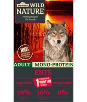 Dehner Wild Nature Hundefutter Mono Protein, Trockenfutter getreidefrei / zuckerfrei, für ausgewachsene Hunde, Ente / Fisch, 12 kg