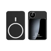 10000mAh Wireless Schnell Ladegerät Magnetische 22.5W iPhone Samsung Powerbank in Schwarz