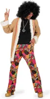 W5456-48 beige-bunt Herren Hippie Kostüm Partykostüm Gr.48